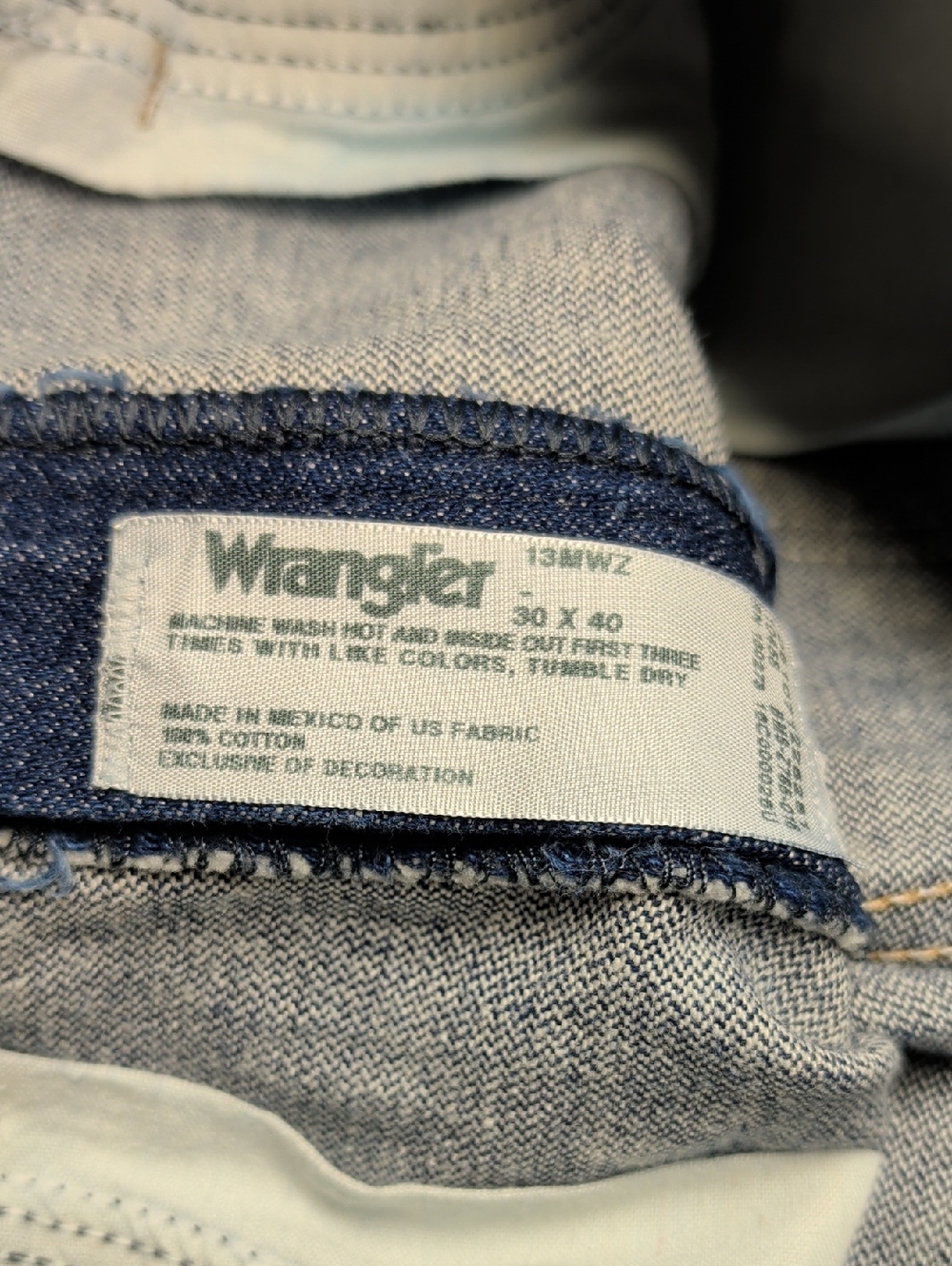 Wrangler Jeans Cowboy Western Denim 30 X 40 Mens Ranch Wear - Picture 6 of 10